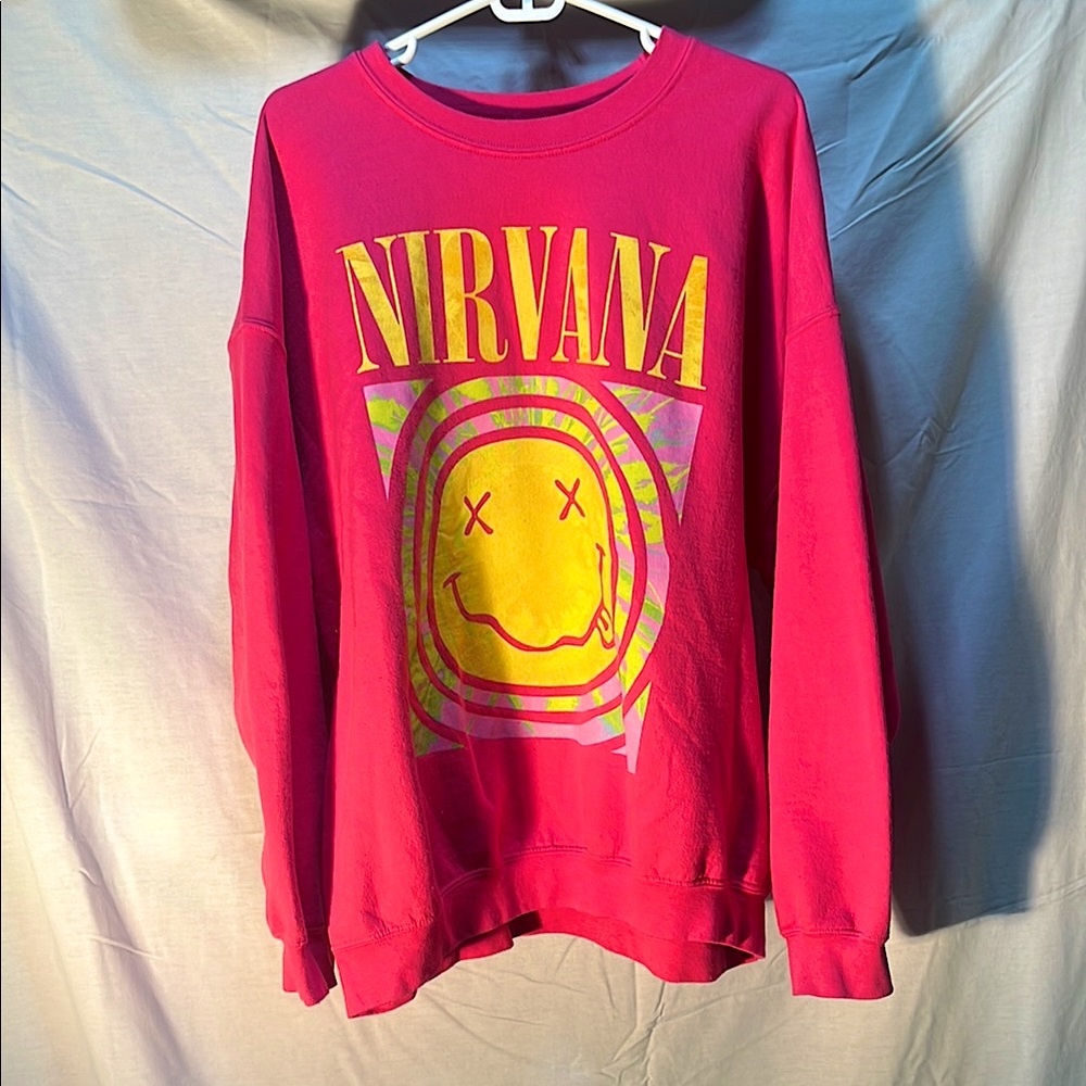 Nirvana Pink Sweatshirt